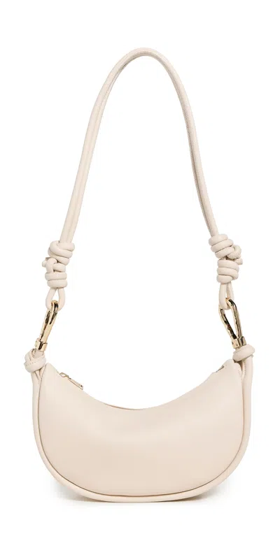 Simkhai Avery Leather Crossbody Cream In White