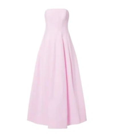 Simkhai Avril Cotton-blend Bustier Gown In Pink
