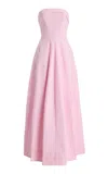 Simkhai Womens Daisy Avril Strapless Bustier Cotton-blend Maxi Dress In Pink