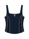Simkhai Aya Bustier Top Midnight Multi In Blue