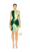 Simkhai Azalea Mini Dress In Sea Glass Sunset In Green