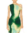 Simkhai Azalea Mini Dress In Sea Glass Sunset In Multi