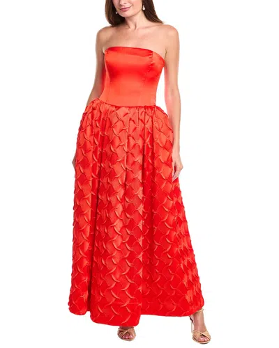 Simkhai Azriel Bustier Gown In Orange