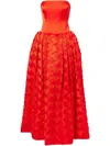 Simkhai Tube Top Dress Dress In Red