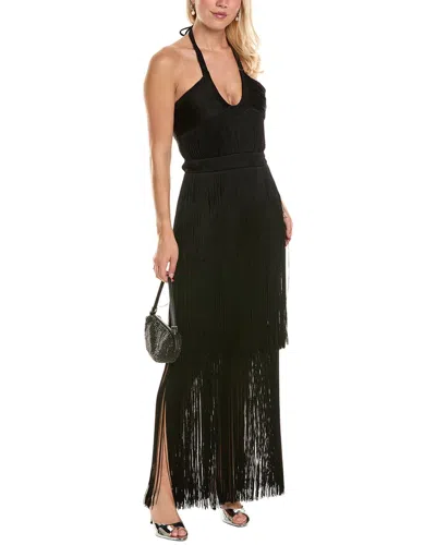 Simkhai Baldwin Fringed Maxi Dress In Black