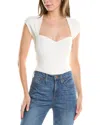 Simkhai Barbara Sweetheart Bodysuit In White