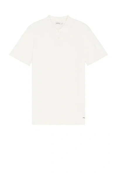 Simkhai Barron Short Sleeve Polo In Light Dune
