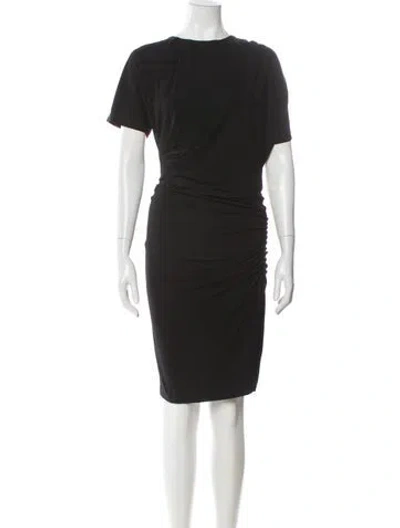 Pre-owned Simkhai Bateau Neckline Mini Dress In Black