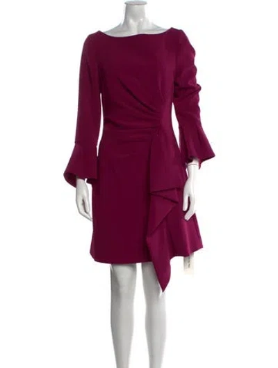 Pre-owned Simkhai Bateau Neckline Mini Dress In Purple