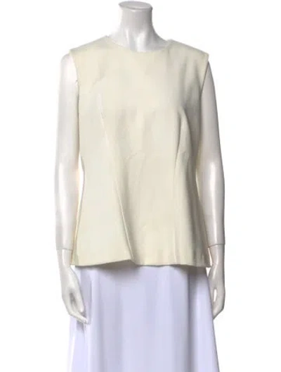 Pre-owned Simkhai Bateau Neckline Sleeveless Blouse In Neutral