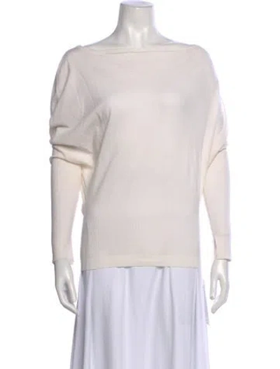 Pre-owned Simkhai Bateau Neckline Sweater In Neutral