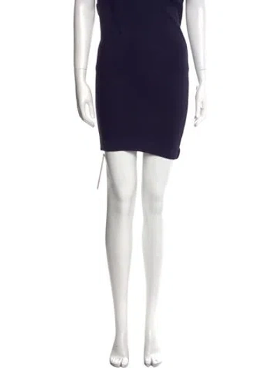 Pre-owned Simkhai Beaded Accents Midi Length Skirt In Blue