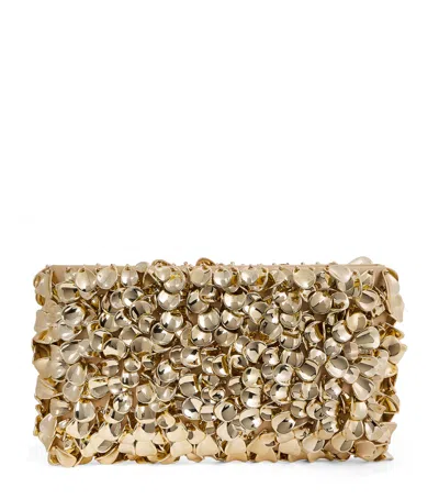 Simkhai Beaded Reese Clutch Bag In Gold