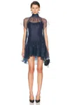 Simkhai Beaux Tiered Mini Dress In Black