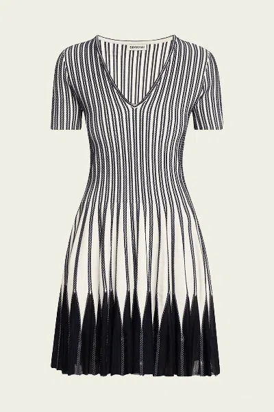 Simkhai Beckett Knit Mini Dress In Midnight Multi