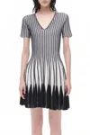 Simkhai Beckett Vertical-stripe Mini Dress In Multi