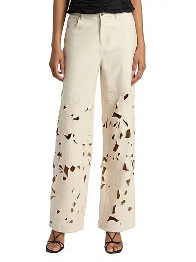 Simkhai Betty Straight Leg Jean In Marshmallow In White