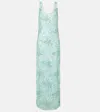 Simkhai Bex Sequined Maxi Dress In Seafoam