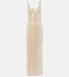 Simkhai Bex Tank Maxi Dress In Champagne In White
