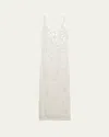 Simkhai Zakai Embroidered Georgette Maxi Dress In Ivory