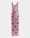 Simkhai Bex Sequined Maxi Tank Dress In Pink