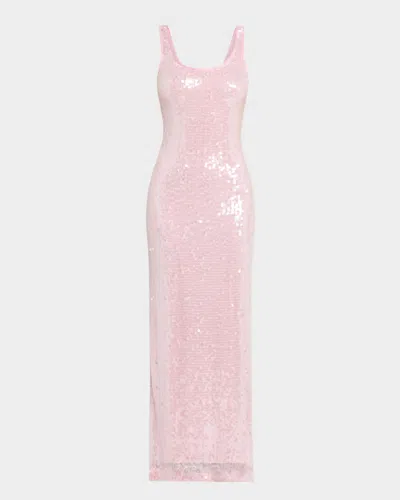Simkhai Bex Sequined Tank Dress In Pink