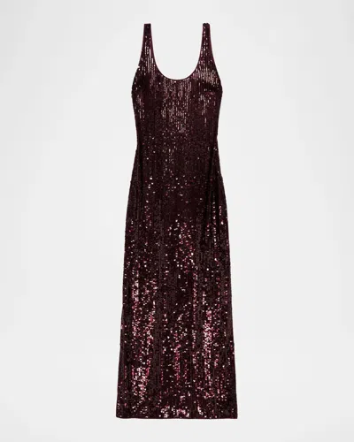 Simkhai Bex Sequin-embellished Maxi Dress In Neutral