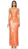 Simkhai Bex Tank Maxi Dress In 葡萄柚色