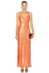 Simkhai Bex Tank Maxi Dress In Grapefruit