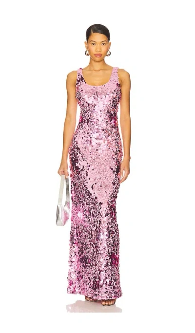 Simkhai Bex Tank Maxi Dress In Pink