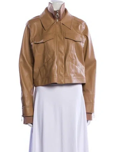 Pre-owned Simkhai Biker Jacket In Brown