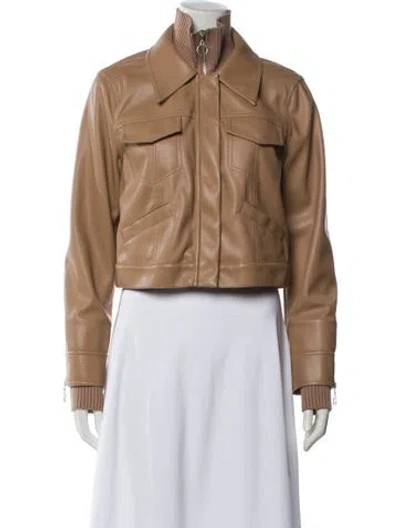 Pre-owned Simkhai Biker Jacket In Brown