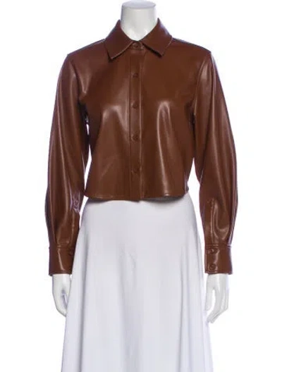 Pre-owned Simkhai Biker Jacket In Brown