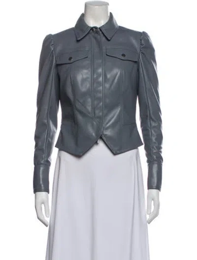 Pre-owned Simkhai Biker Jacket In Gray