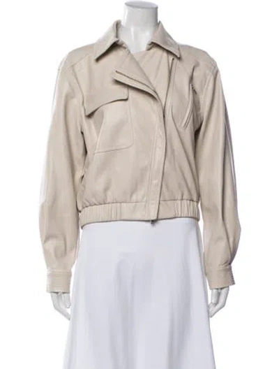 Pre-owned Simkhai Biker Jacket In Neutrals