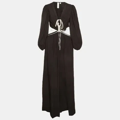 Pre-owned Simkhai Black Cotton Cut Out Maxi Dress S