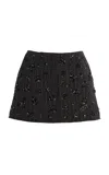Simkhai Blaire Mini Skirt In Dark Grey