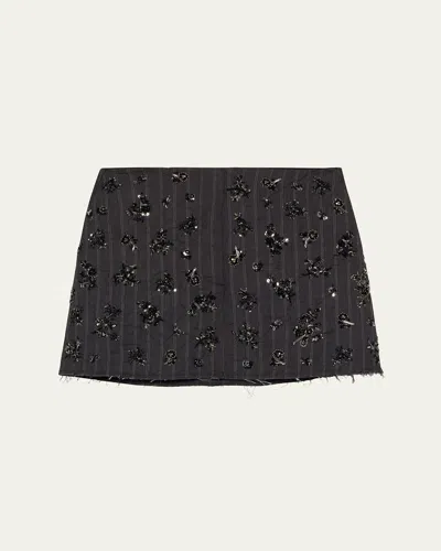 SIMKHAI BLAIRE SEQUINED MINI SKIRT