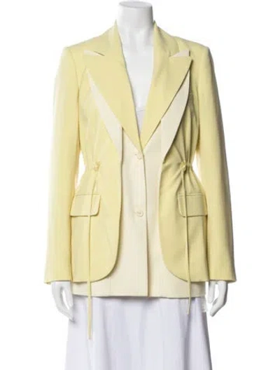 Pre-owned Simkhai Blazer In Yellow
