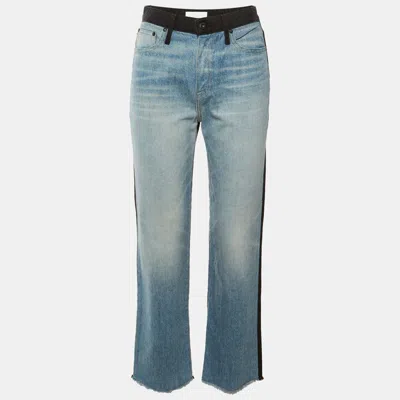 Pre-owned Simkhai Blue Two Tone Denim Eliot Boyfriend Jeans M