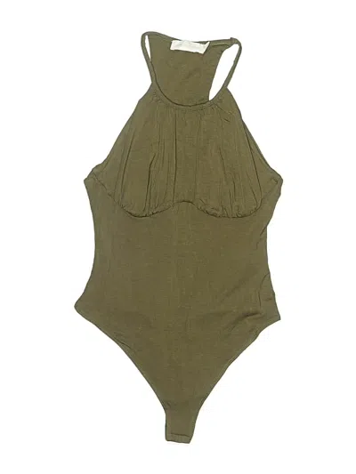Pre-owned Simkhai Bodysuit In Green