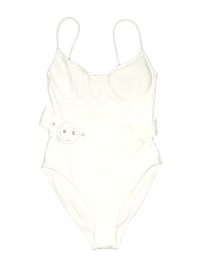 Pre-owned Simkhai Bodysuit In Ivory