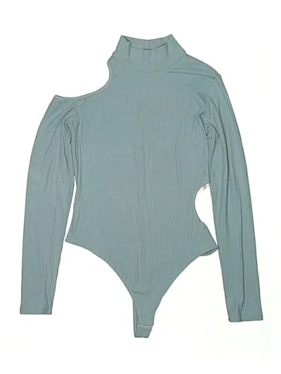 Pre-owned Simkhai Bodysuit In Teal