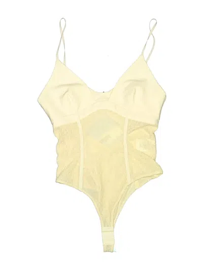 Pre-owned Simkhai Bodysuit In Yellow