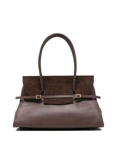 Simkhai River Suede Shoulder Bag In Brown