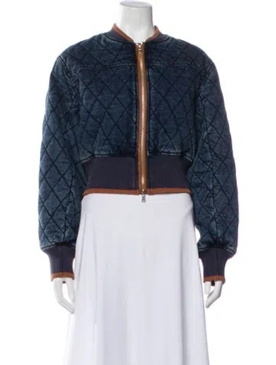 Pre-owned Simkhai Bomber Jacket In Blue