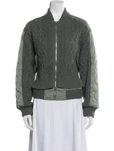 Pre-owned Simkhai Bomber Jacket In Green