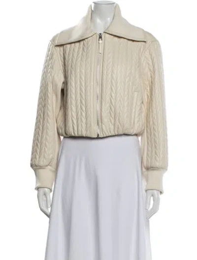 Pre-owned Simkhai Bomber Jacket In Neutral