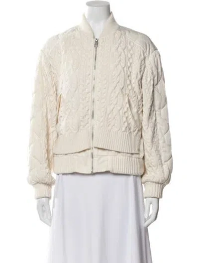 Pre-owned Simkhai Bomber Jacket In Neutral