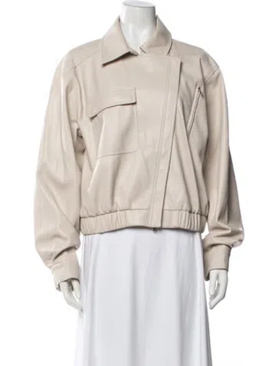 Pre-owned Simkhai Bomber Jacket In Neutral